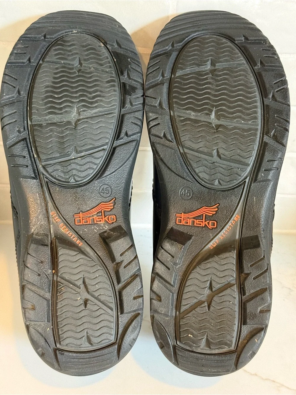 Dansko Black Men's Slip-On Work Loafers